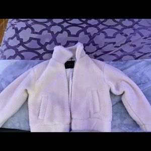 White fluffy coat brand new